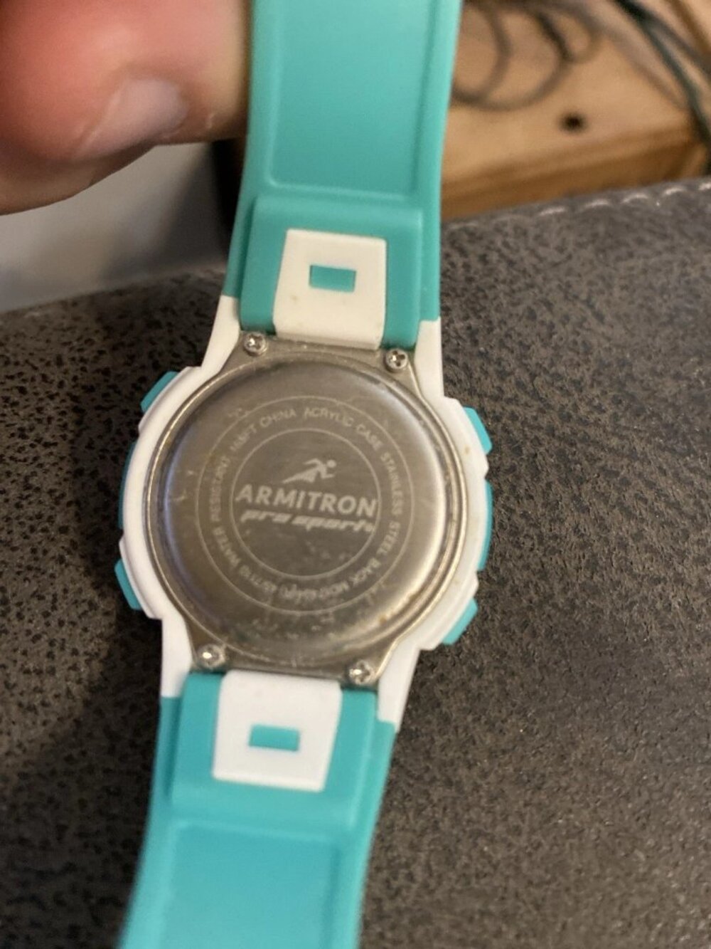 Armitron ProSport Digital Sport Watch Aqua/White 165 Ft Water Resistant – Works - Picture 3 of 5